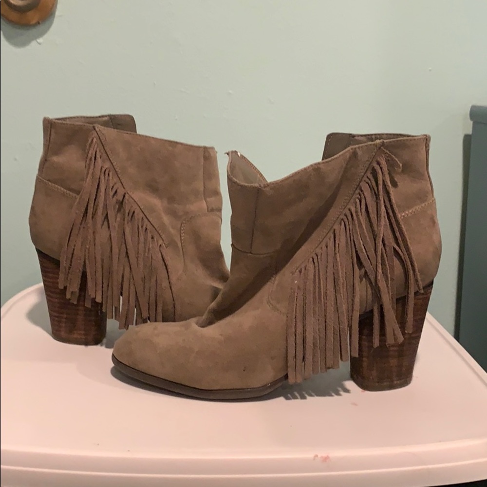 steve madden fringe booties